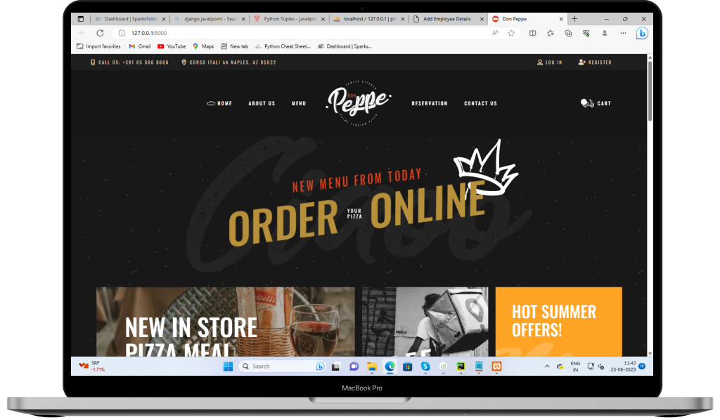 An Online Food Ordering System